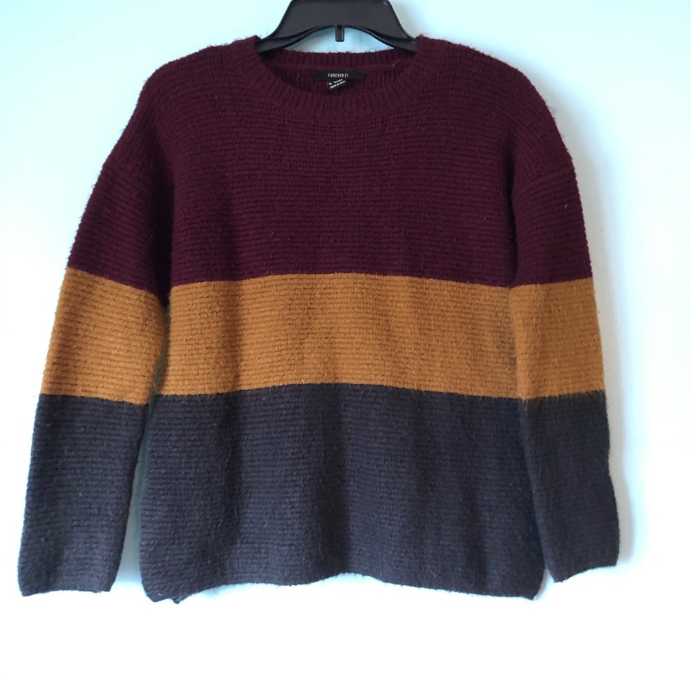 Color block sweater